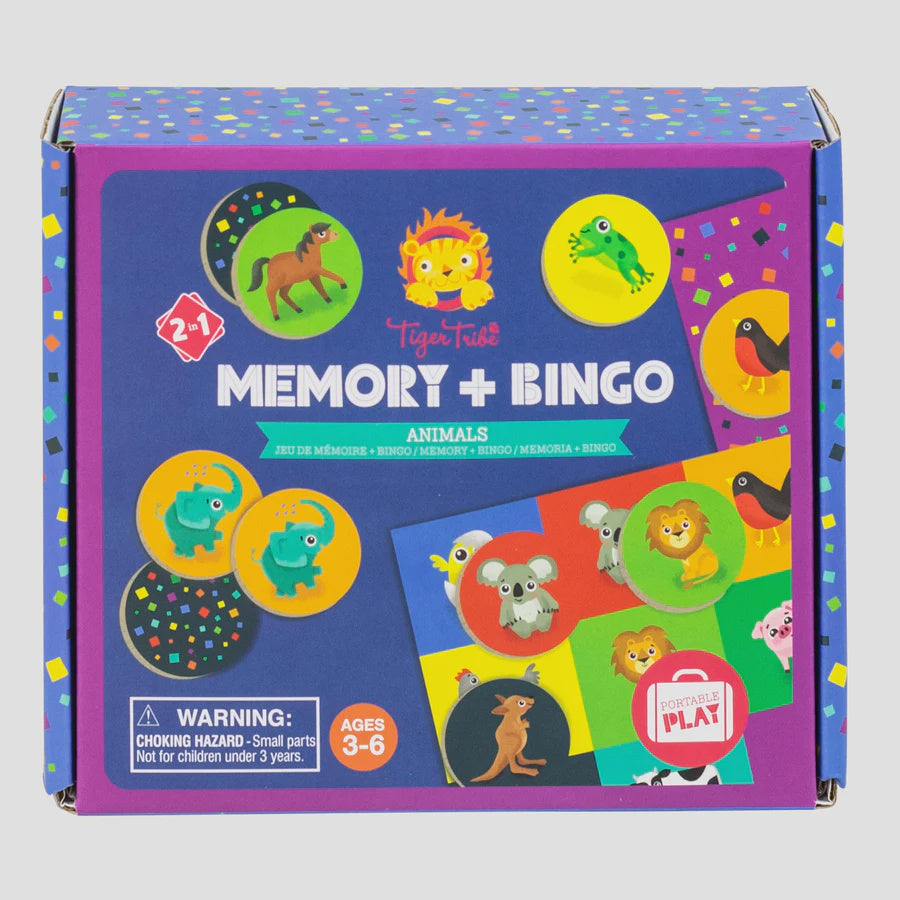 Memory + Bingo - Animals