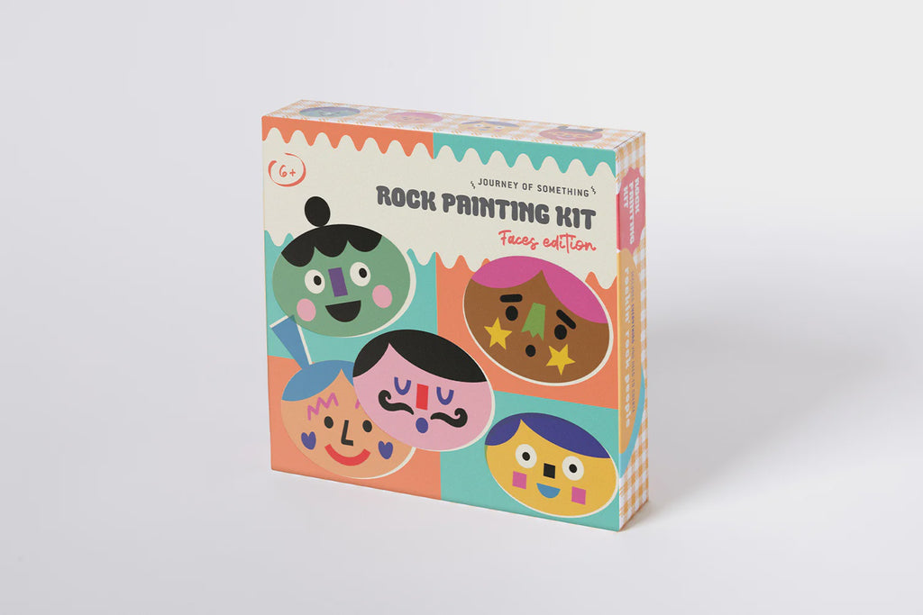 Kids Rock Painting Kit - Cool Faces